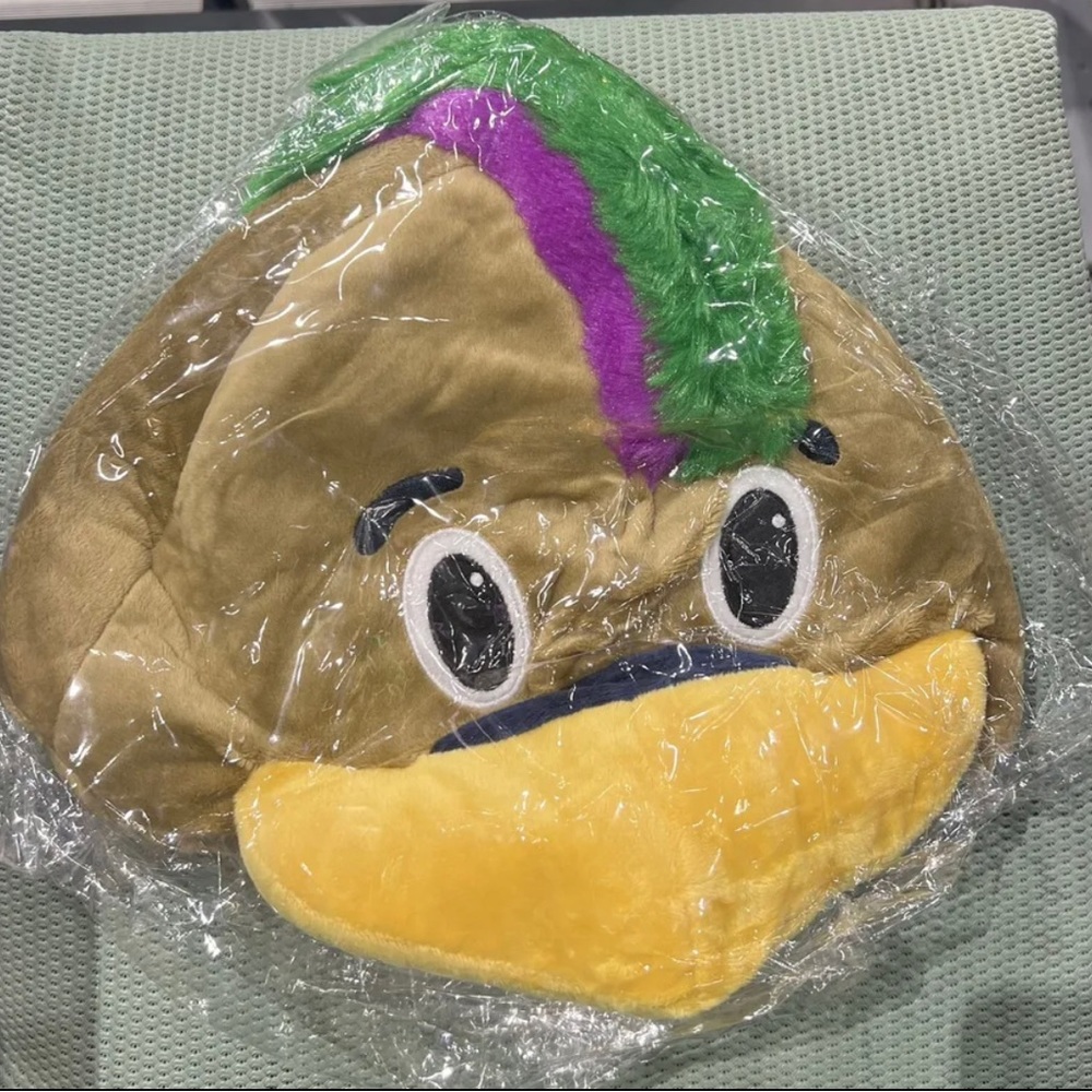 Pelicans Pierre the Pelican Mardi Gras Plush Hat